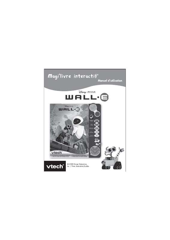 Guide utilisation VTECH MAGILIVRE INTERACTIF WALL.E  de la marque VTECH