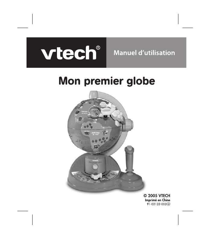 Guide utilisation VTECH MON PREMIER GLOBE  de la marque VTECH