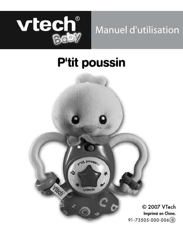 Guide utilisation VTECH PTIT POUSSIN  de la marque VTECH