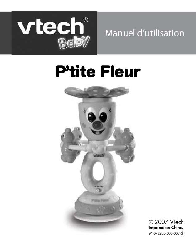 Guide utilisation VTECH PTITE FLEUR  de la marque VTECH