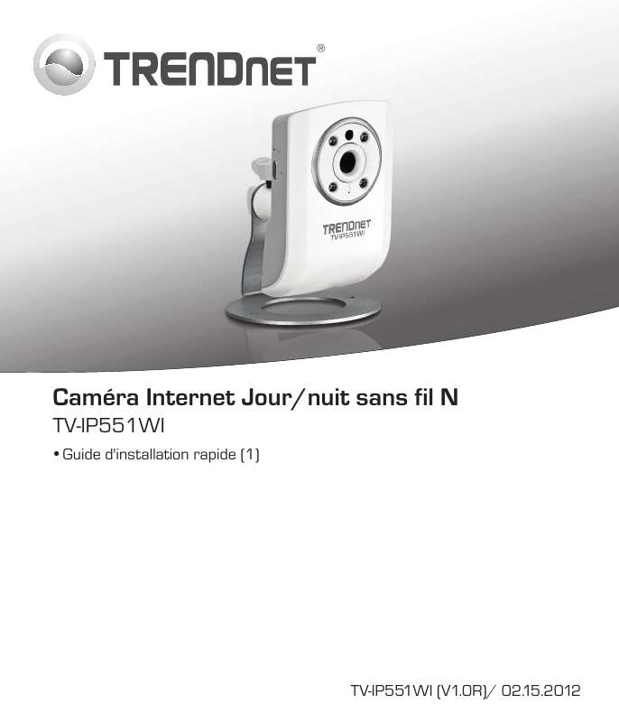 Guide utilisation TRENDNET TV-IP551WI  de la marque TRENDNET