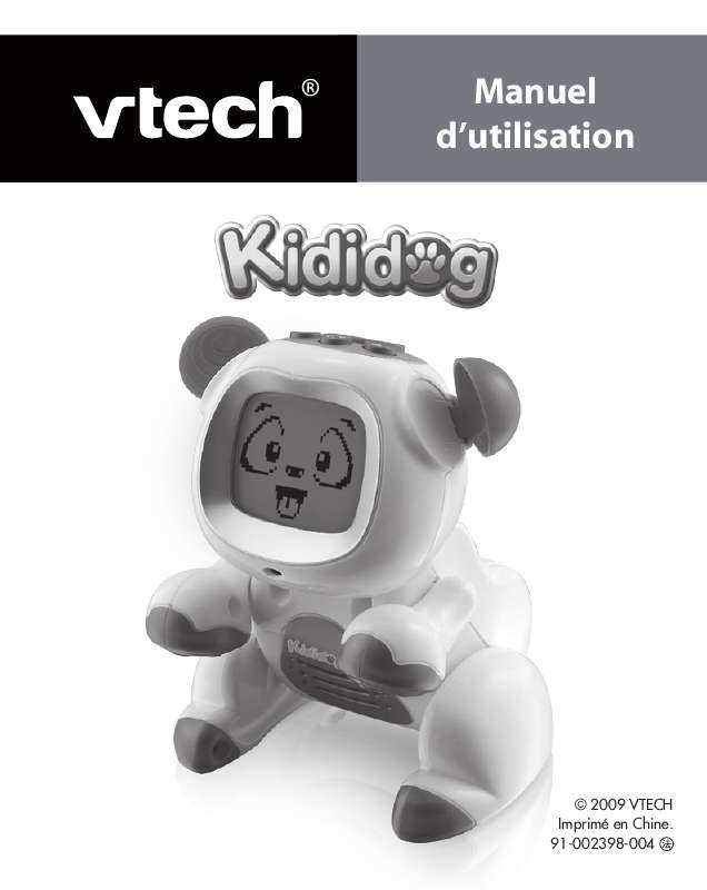 Guide utilisation VTECH KIDIDOG  de la marque VTECH