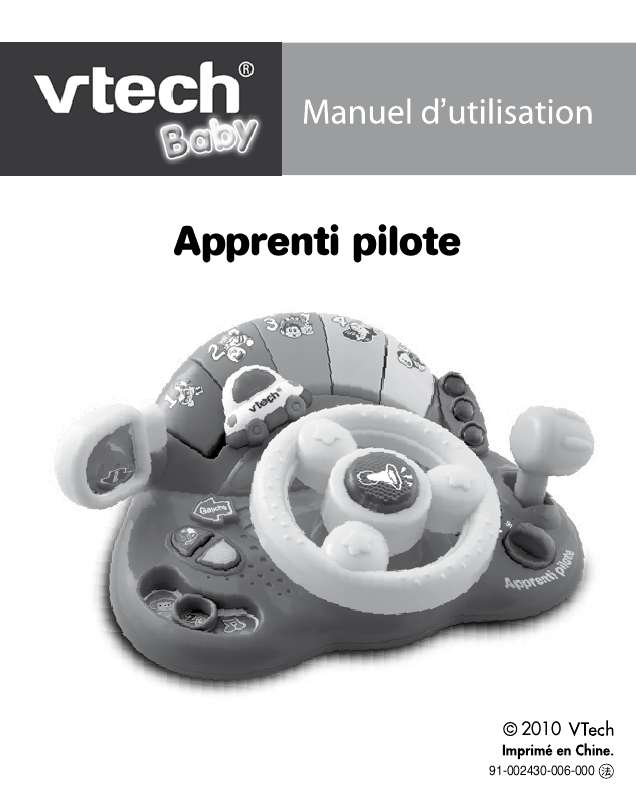 Guide utilisation VTECH APPRENTI PILOTE  de la marque VTECH