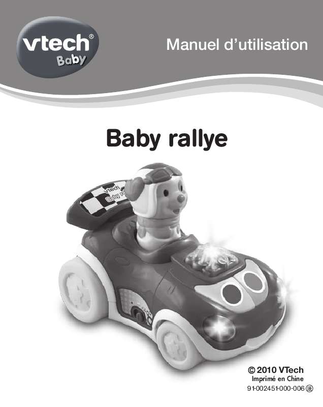 Guide utilisation VTECH BABY RALLYE  de la marque VTECH