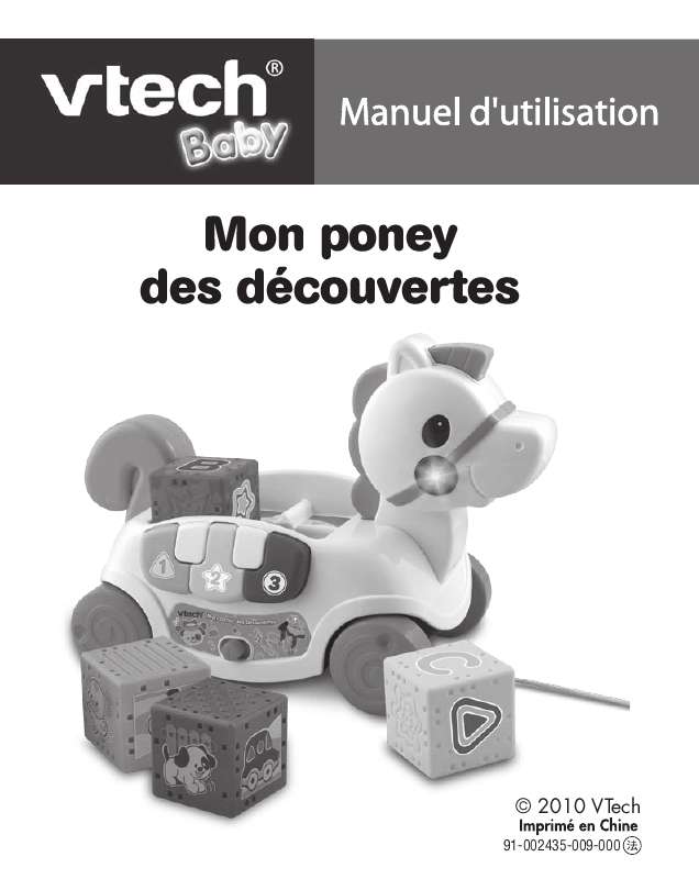 Guide utilisation VTECH MON PONEY DES DECOUVERTES  de la marque VTECH