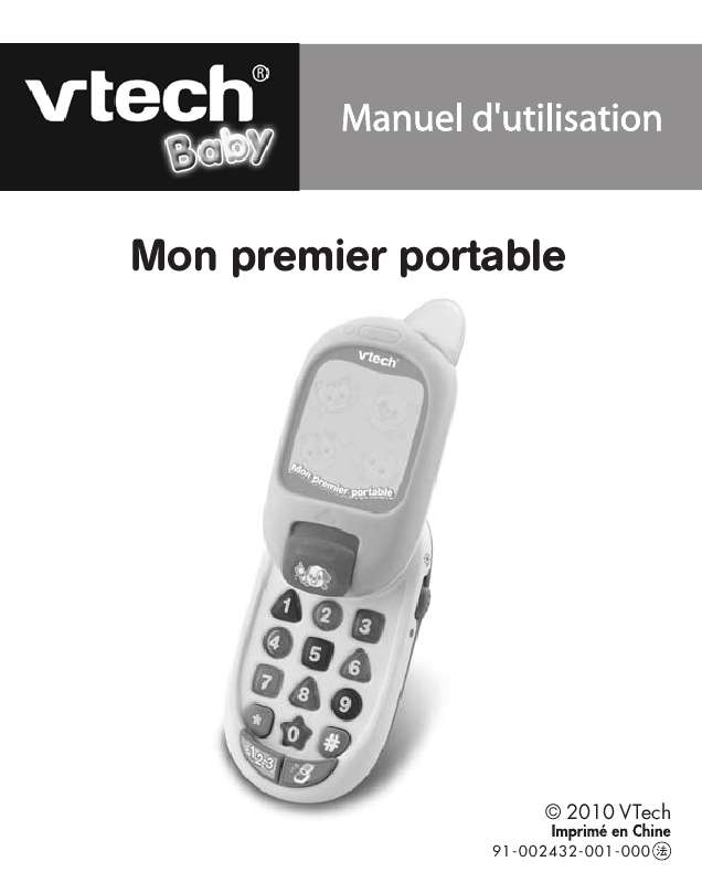 Guide utilisation VTECH MON PREMIER PORTABLE  de la marque VTECH