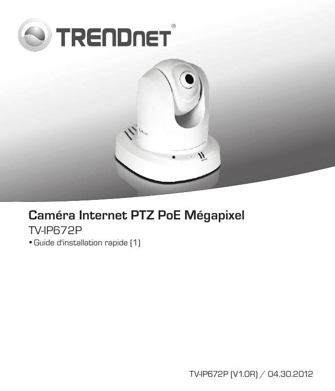 Guide utilisation TRENDNET TV-IP672P  de la marque TRENDNET