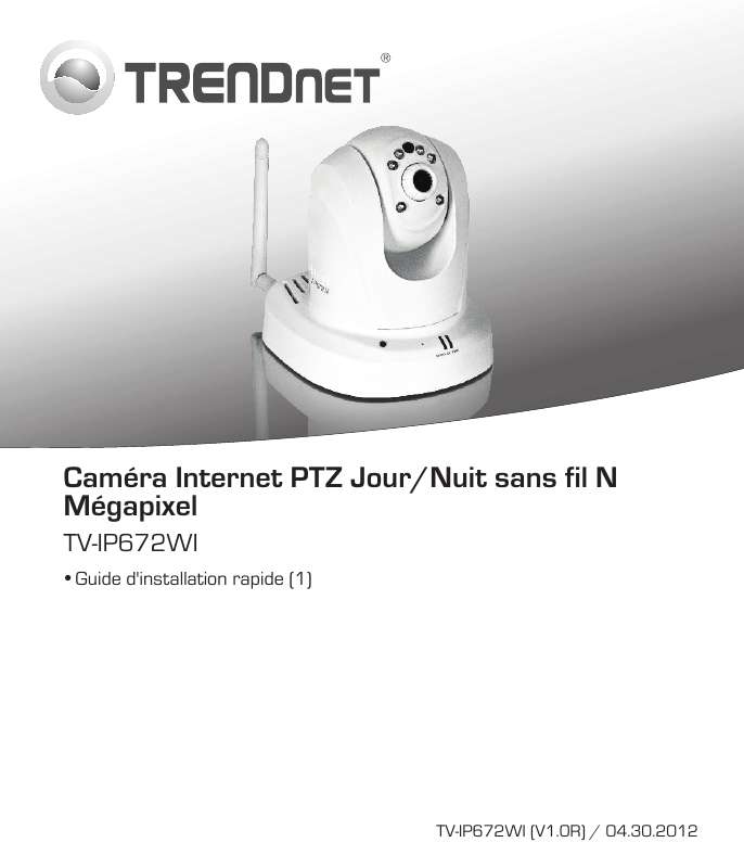 Guide utilisation TRENDNET TV-IP672WI  de la marque TRENDNET