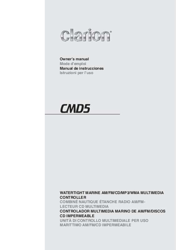 Guide utilisation CLARION CMD5  de la marque CLARION