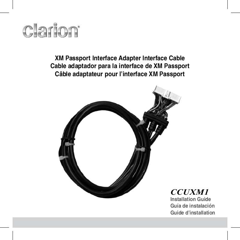 Guide utilisation CLARION CCUXM1  de la marque CLARION