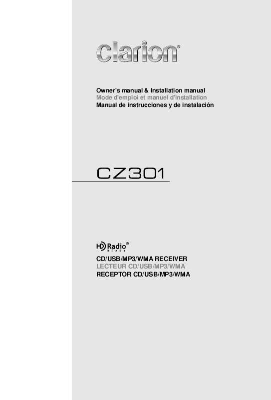 Guide utilisation CLARION CZ-301  de la marque CLARION