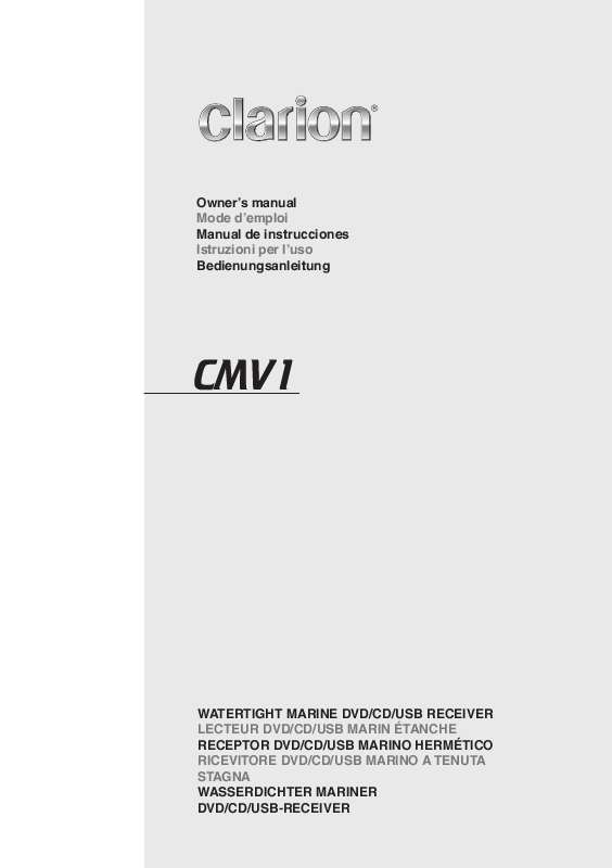 Guide utilisation CLARION CMV1  de la marque CLARION