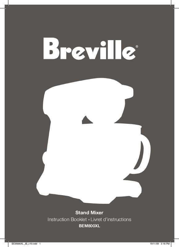 Guide utilisation  BREVILLE BEM800XL  de la marque BREVILLE