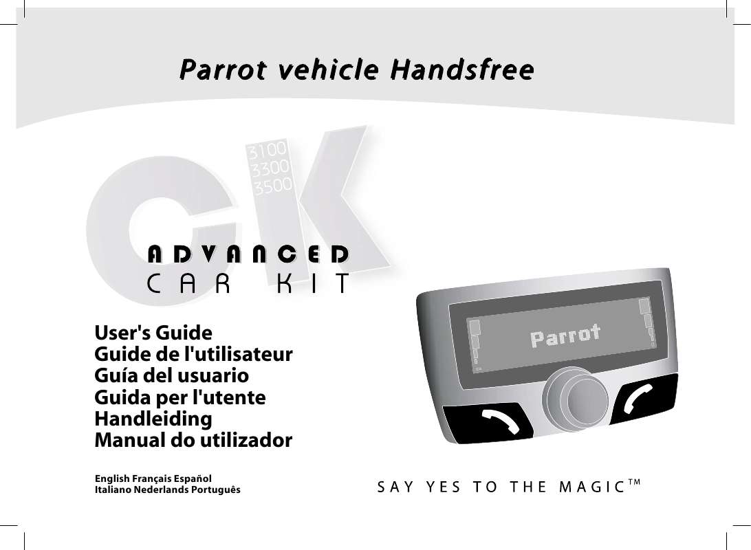 Guide utilisation PARROT CK3100  de la marque PARROT