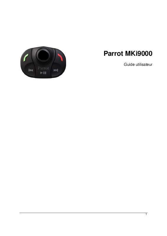 Guide utilisation PARROT MKI9000  de la marque PARROT