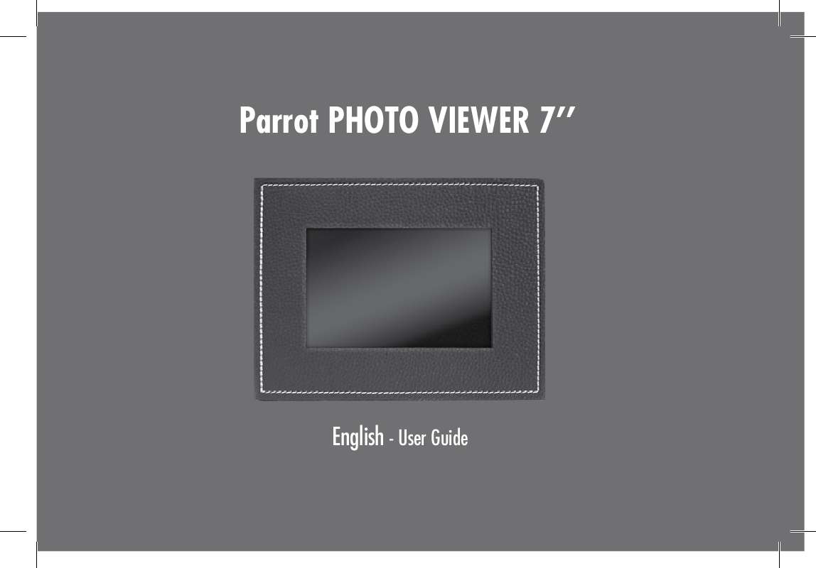 Guide utilisation PARROT PHOTO VIEWER 7  de la marque PARROT