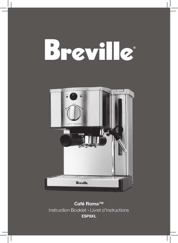 Guide utilisation  BREVILLE CAFE ROMA  de la marque BREVILLE
