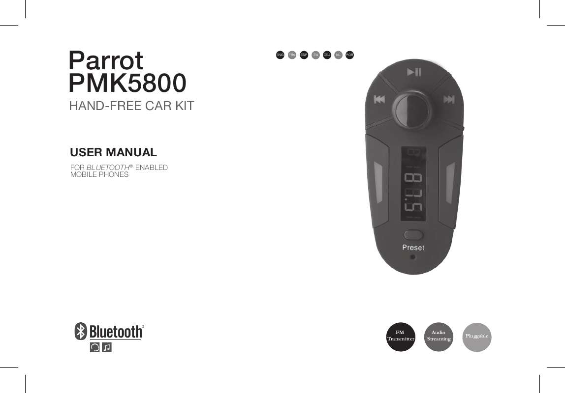 Guide utilisation PARROT PMK5800  de la marque PARROT