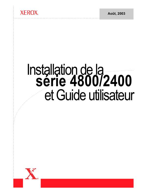 Guide utilisation  XEROX 2400  de la marque XEROX