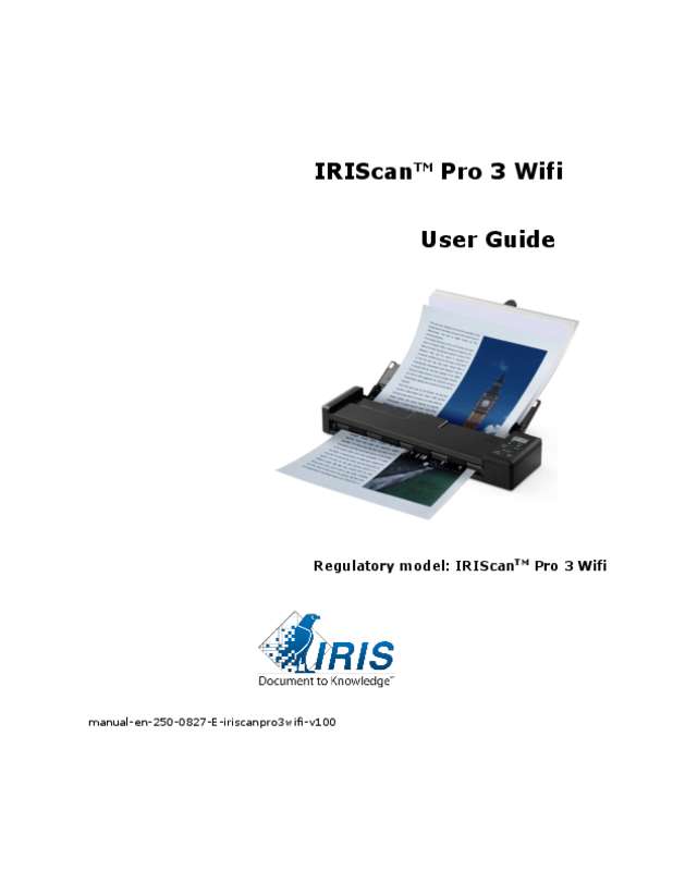 Guide utilisation IRIS CAN PRO 3 WIFI  de la marque IRIS