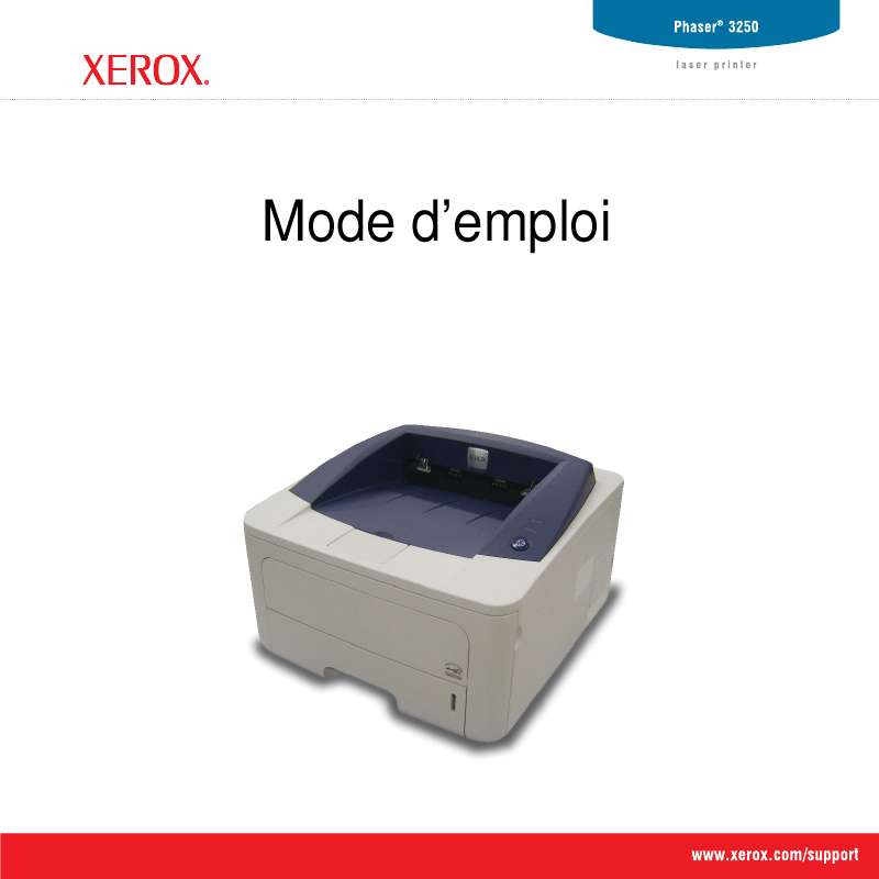 Guide utilisation XEROX PHASER 3250  de la marque XEROX