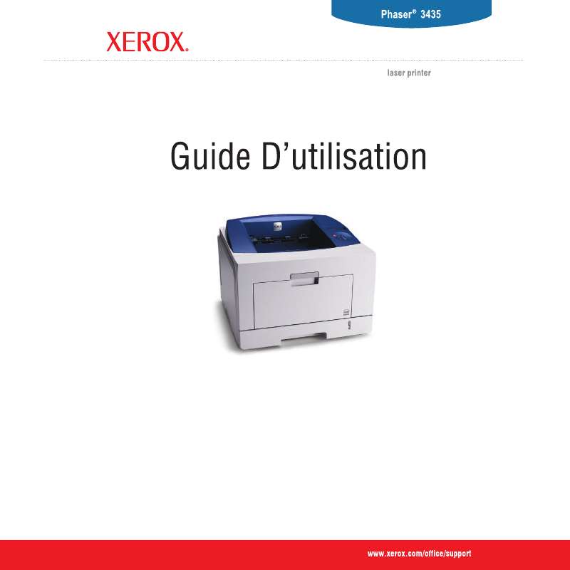 Guide utilisation XEROX PHASER 3435  de la marque XEROX