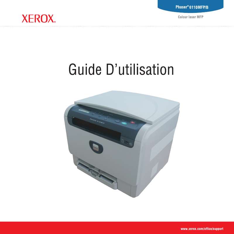 Guide utilisation XEROX PHASER 6110MFP  de la marque XEROX