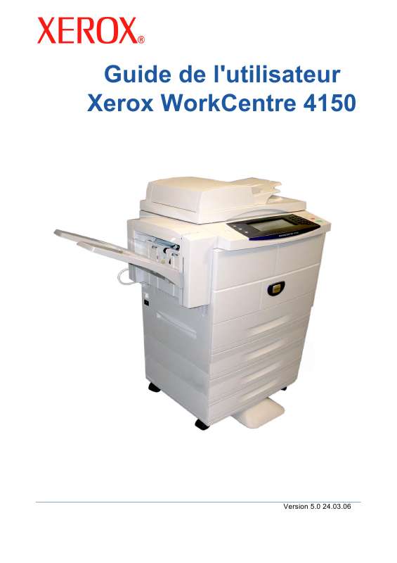 Guide utilisation XEROX WORKCENTRE 4150  de la marque XEROX