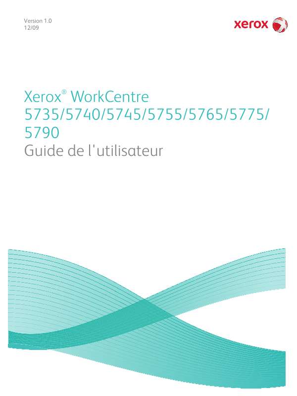 Guide utilisation XEROX WORKCENTRE 5790  de la marque XEROX