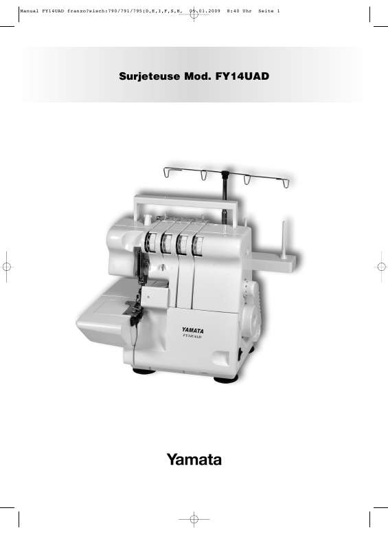 Guide utilisation YAMATA SURJETEUSE MOD. FY14UAD  de la marque YAMATA