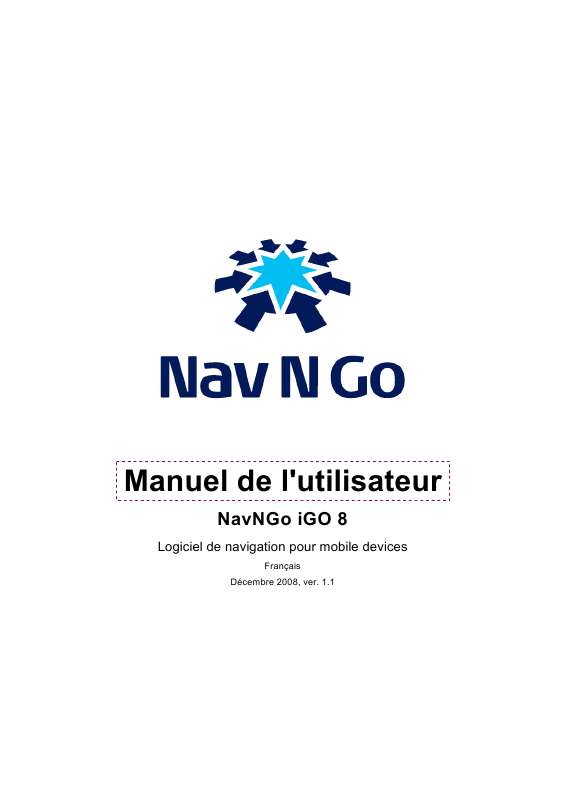 Guide utilisation NAV N GO IGO8  de la marque NAV N GO