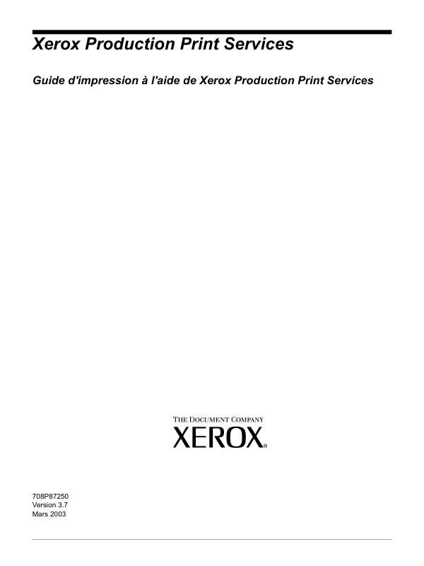 Guide utilisation  XEROX DOCUPRINT 180  de la marque XEROX