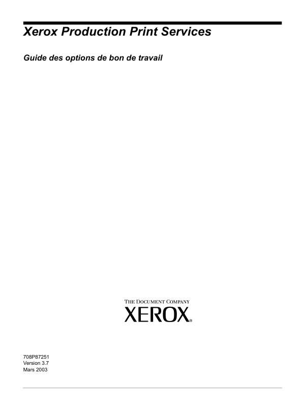 Guide utilisation  XEROX DOCUPRINT 65  de la marque XEROX