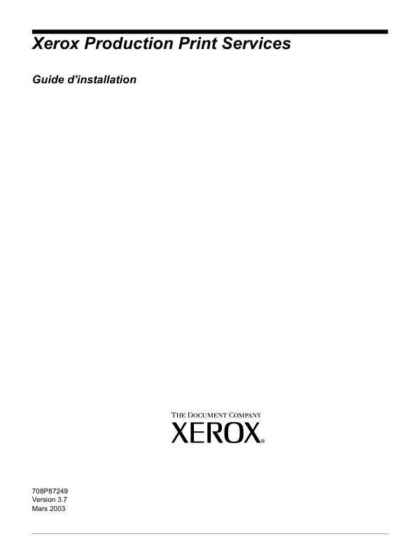 Guide utilisation  XEROX DOCUPRINT 92C  de la marque XEROX
