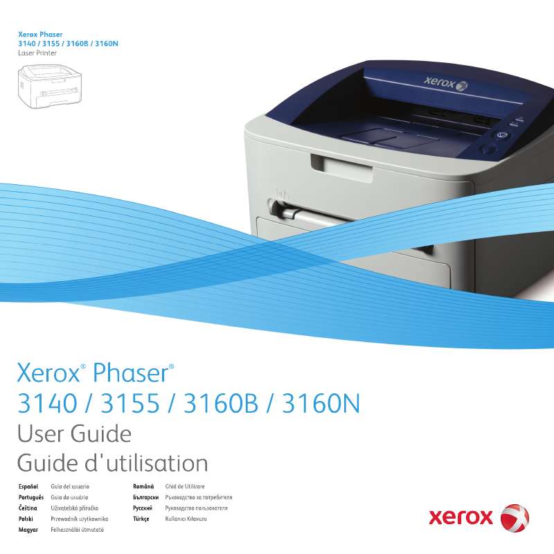 Guide utilisation  XEROX PHASER 3140  de la marque XEROX