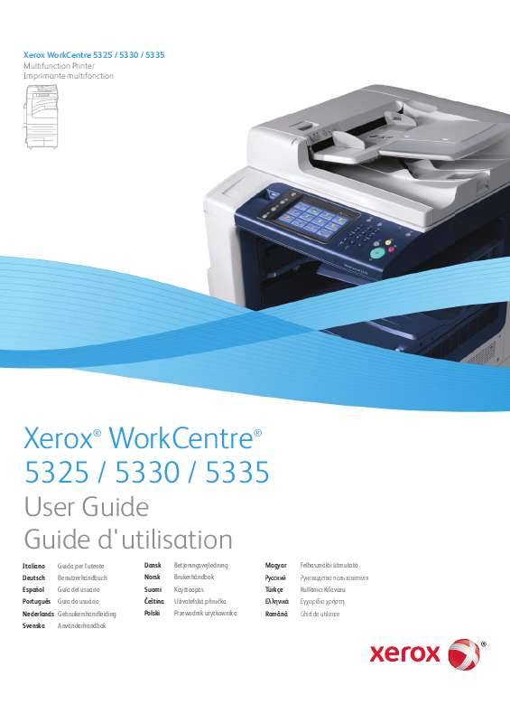 Guide utilisation  XEROX WORKCENTRE 5300  de la marque XEROX