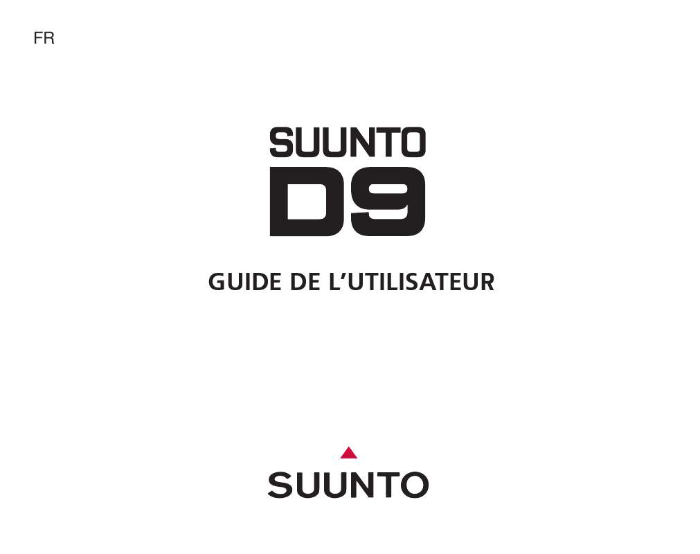 Guide utilisation SUUNTO D9  de la marque SUUNTO