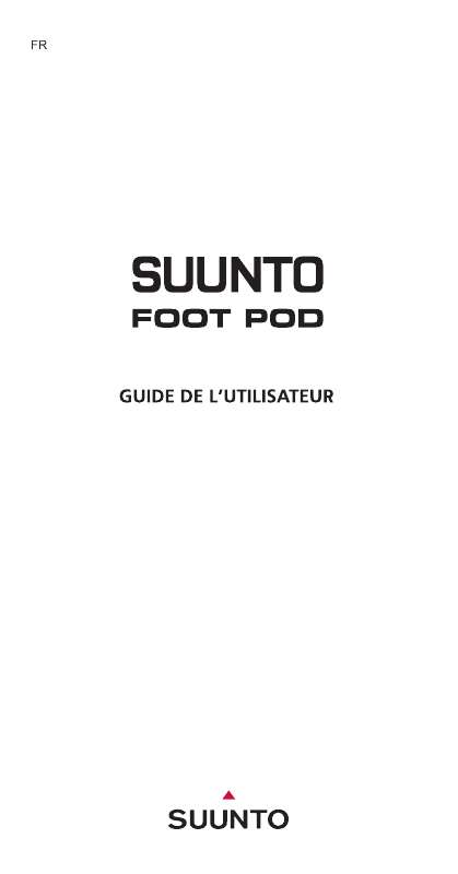 Guide utilisation SUUNTO FOOT POD  de la marque SUUNTO