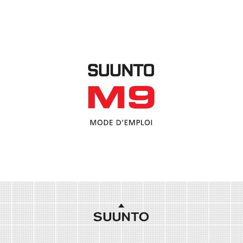 Guide utilisation SUUNTO M9  de la marque SUUNTO