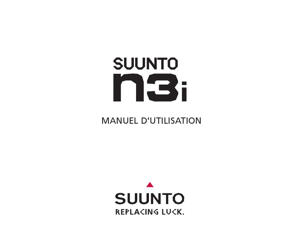 Guide utilisation SUUNTO N3I  de la marque SUUNTO