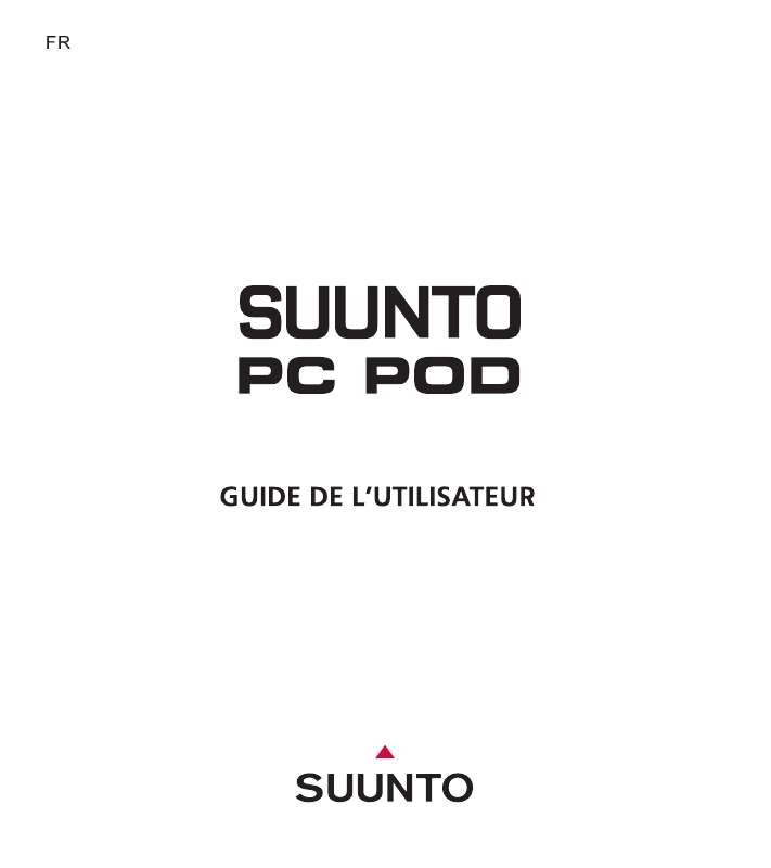 Guide utilisation SUUNTO PC POD  de la marque SUUNTO