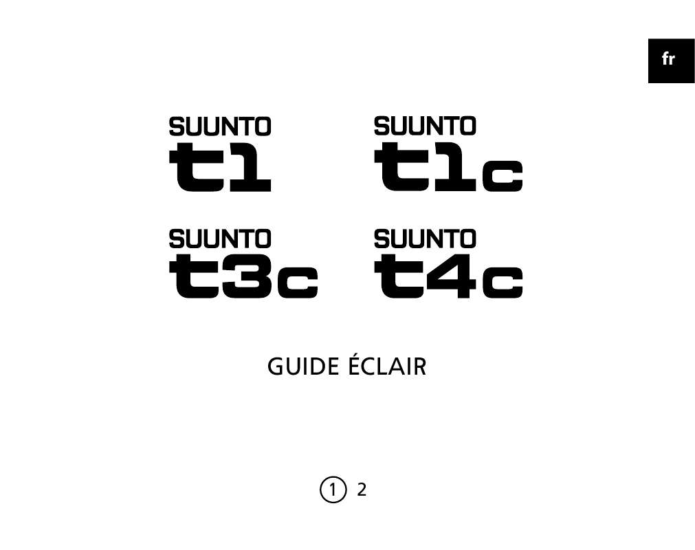 Guide utilisation SUUNTO T1C  de la marque SUUNTO