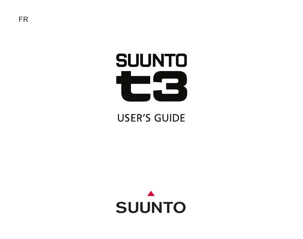 Guide utilisation SUUNTO T3  de la marque SUUNTO
