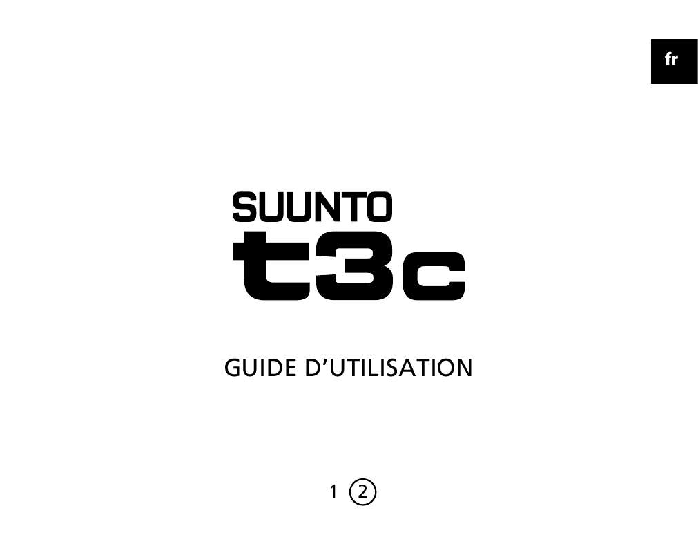 Guide utilisation SUUNTO T3C  de la marque SUUNTO