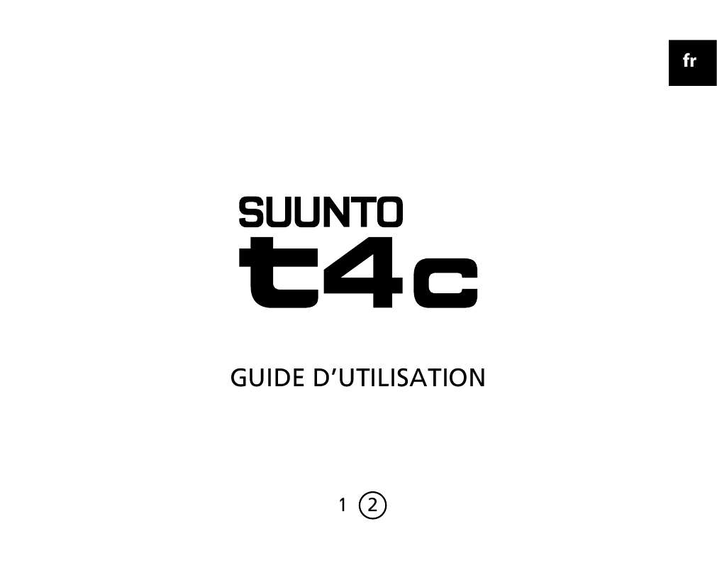 Guide utilisation SUUNTO T4C  de la marque SUUNTO