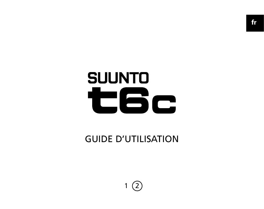 Guide utilisation SUUNTO T6C  de la marque SUUNTO