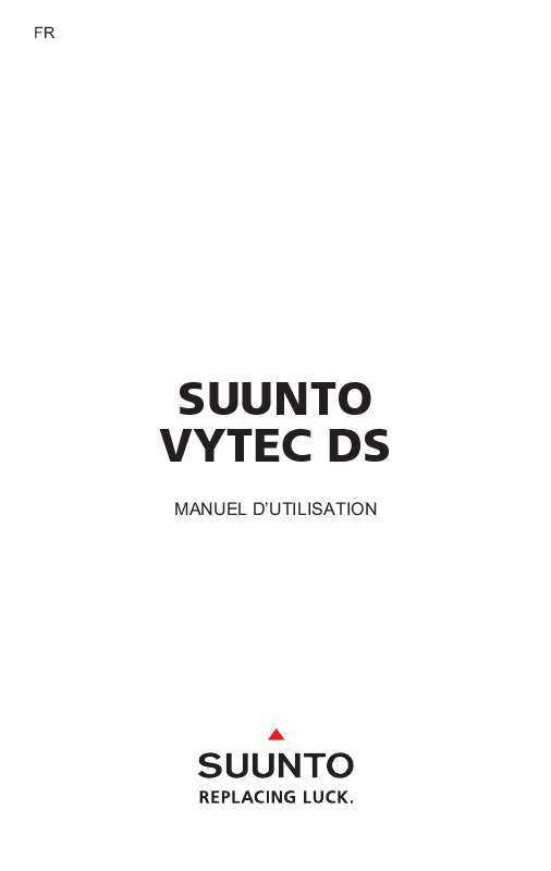Guide utilisation SUUNTO VYTEC DS  de la marque SUUNTO