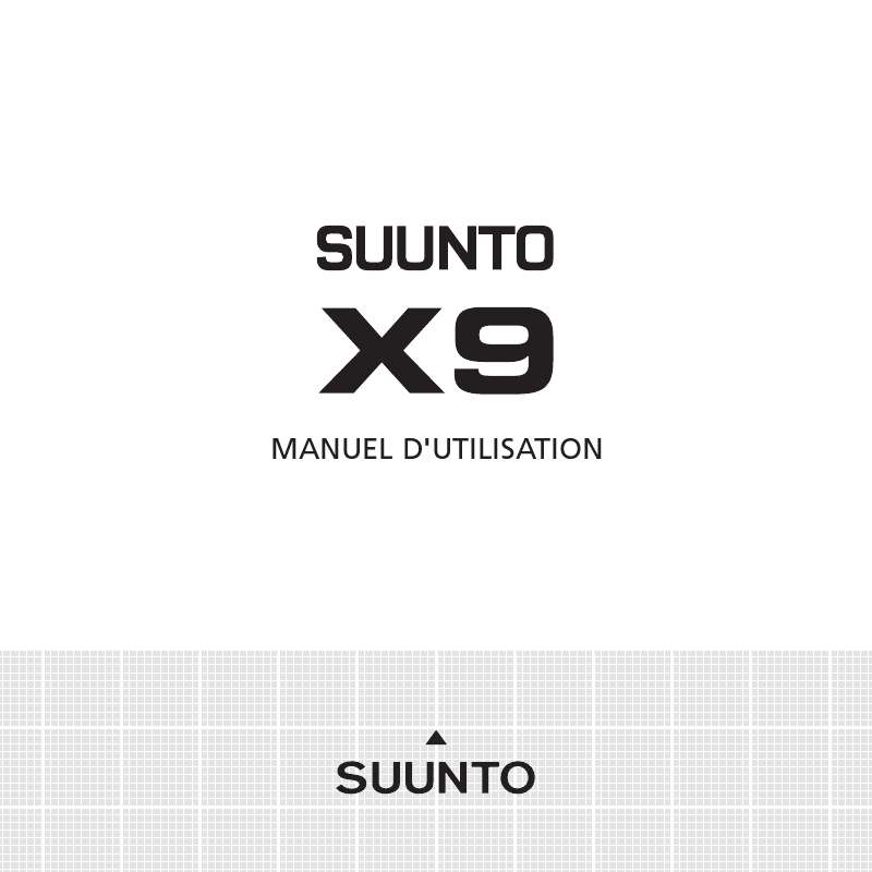 Guide utilisation SUUNTO X9  de la marque SUUNTO