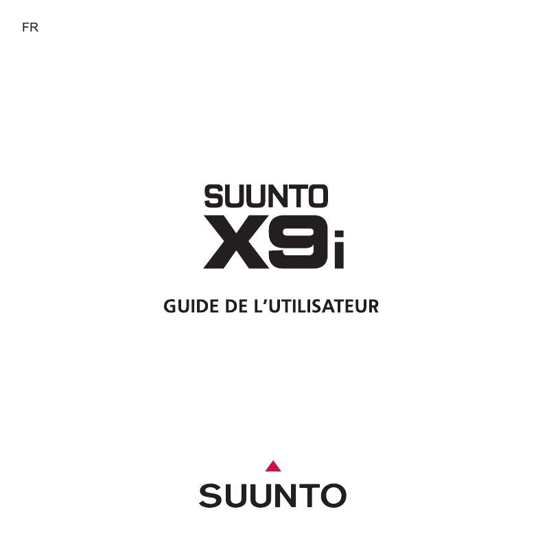 Guide utilisation SUUNTO X9I  de la marque SUUNTO