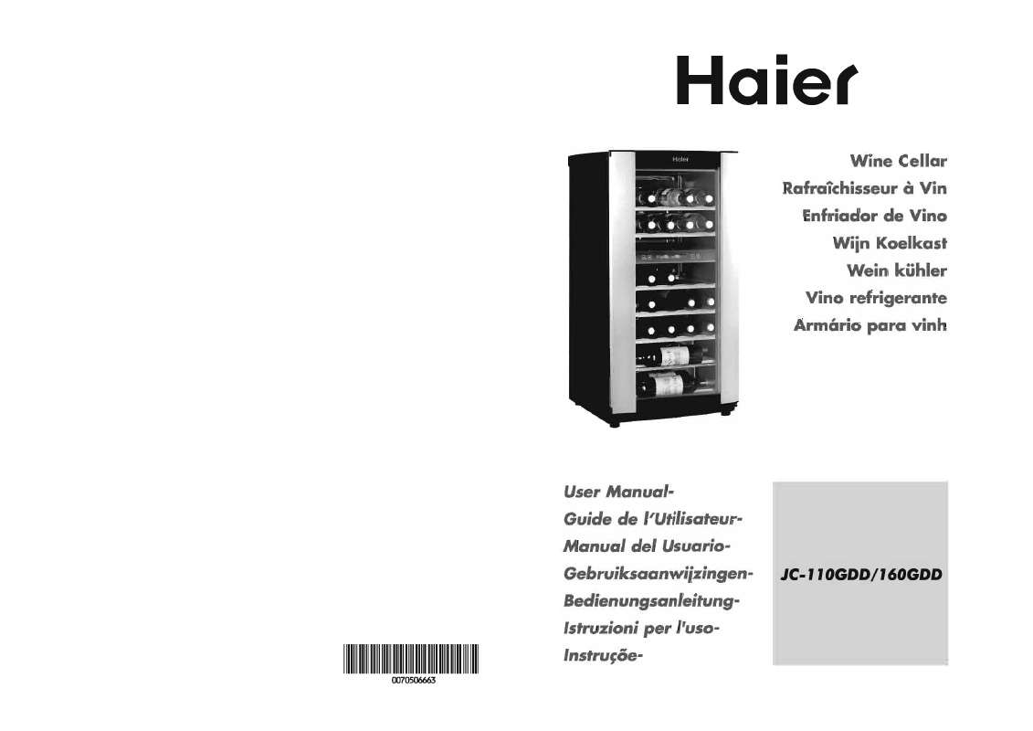 Guide utilisation HAIER JC 160GDD  de la marque HAIER